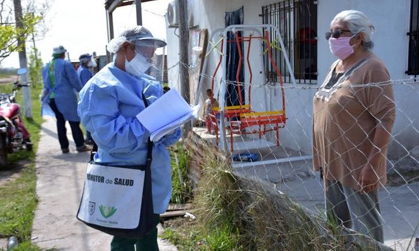 Operativo contra el coronavirus en Villa Brown
